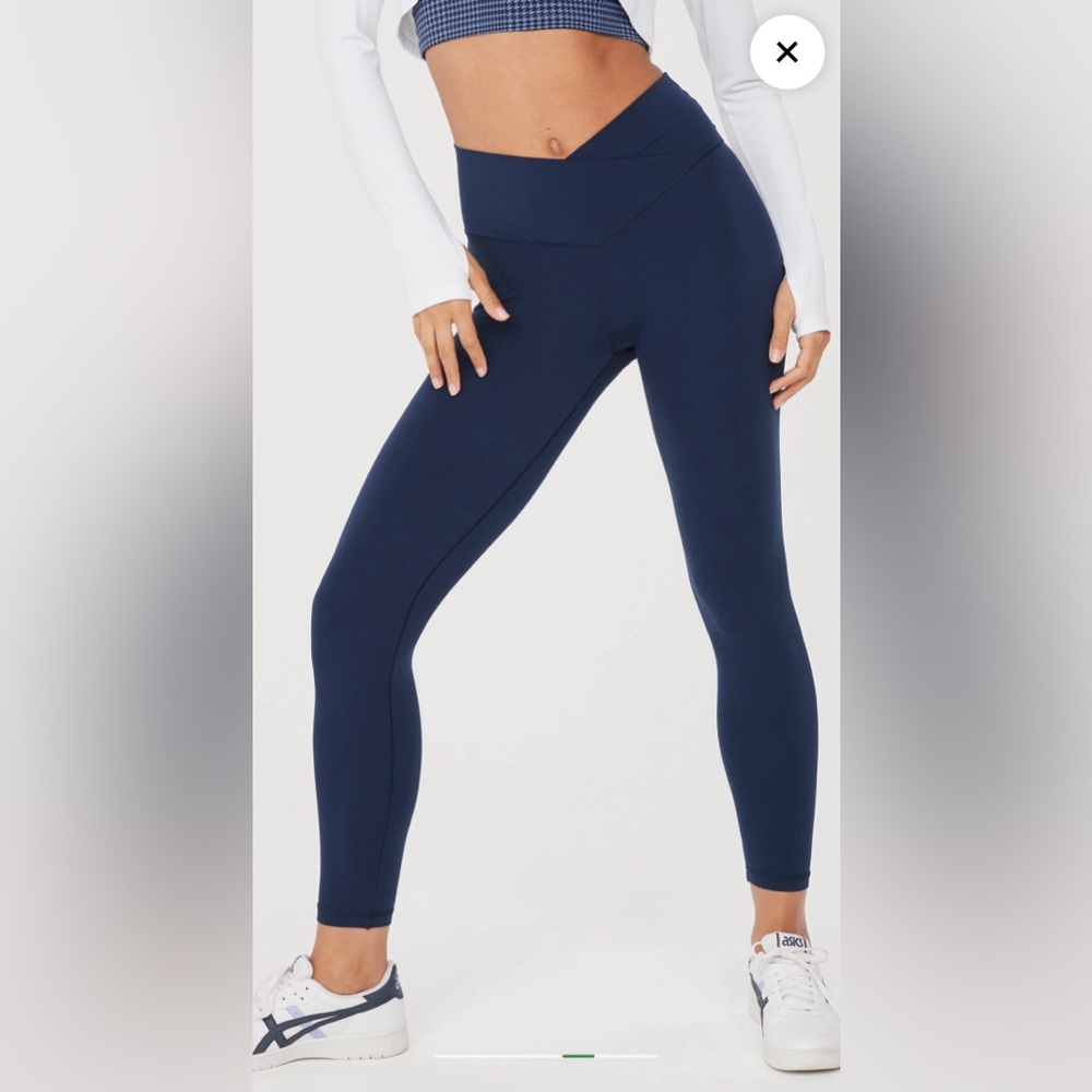 Aerie Crossover Waistband Leggings Navy